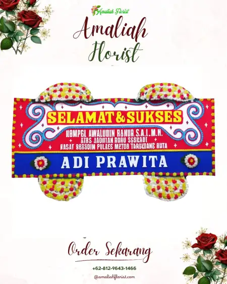 Papan Bunga Ucapan Selamat Lebakgowah